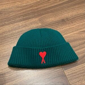 SOLD ❌AMI PARIS Green Beanie